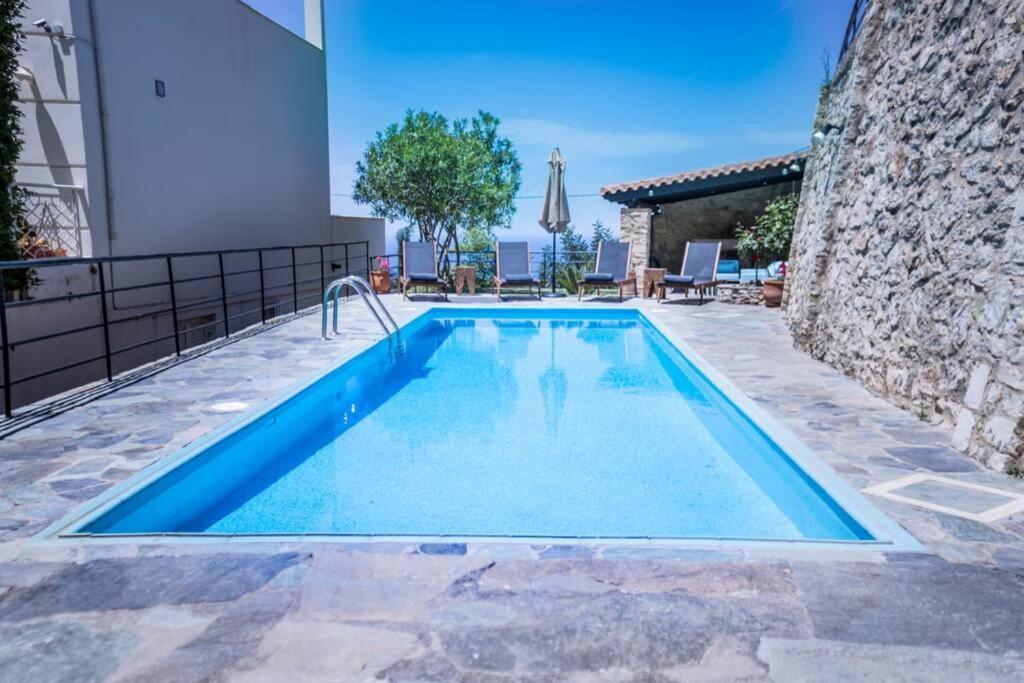 Villa Ventus, 40Sqm Private Pool & Hot Tub! Roussospítion Dış mekan fotoğraf